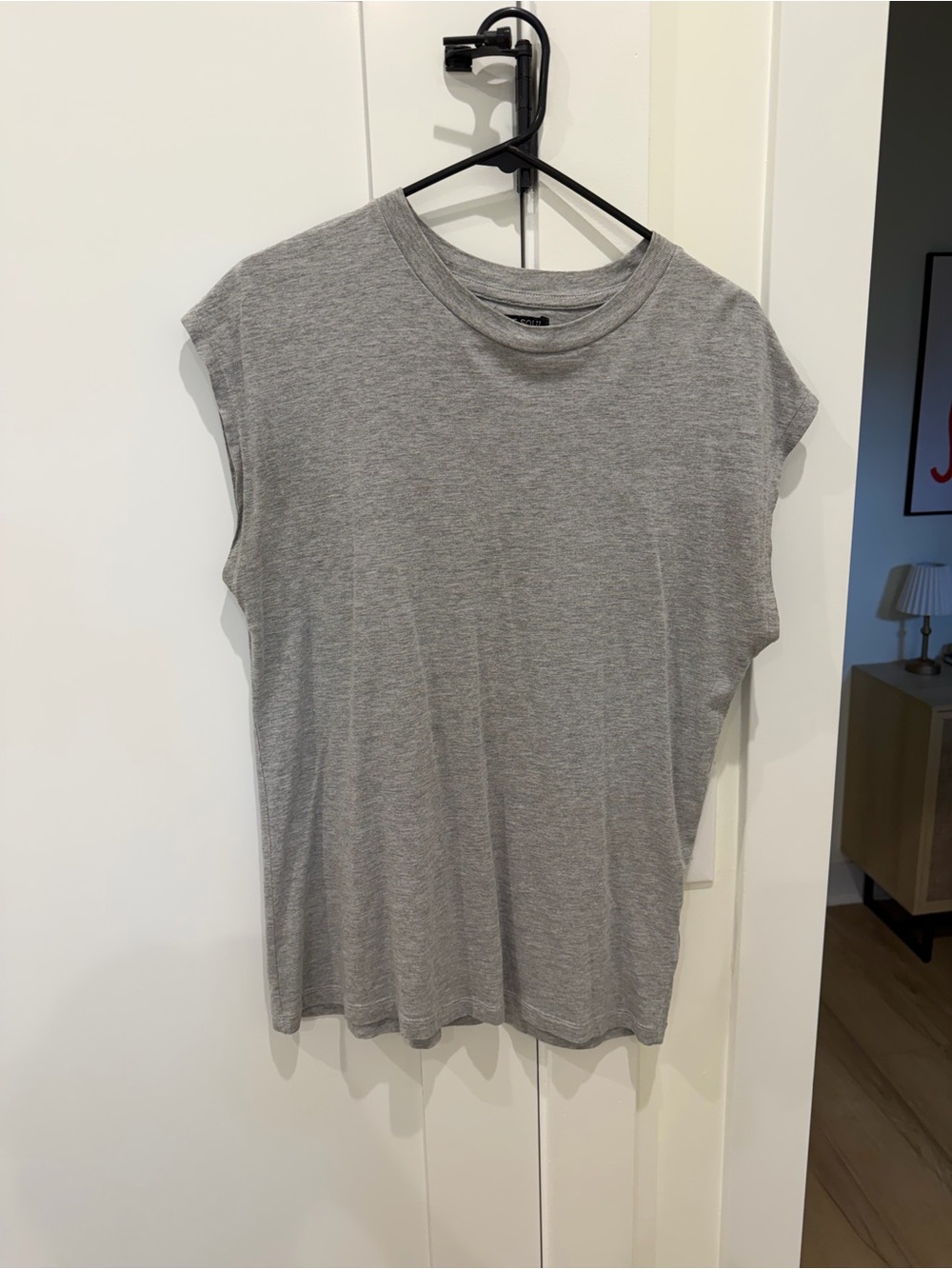 Brave Soul Grey Sleeveless Crew Tee